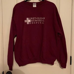 Maroon Grey’s Anatomy crew neck! Grey Sloan Memorial hospital